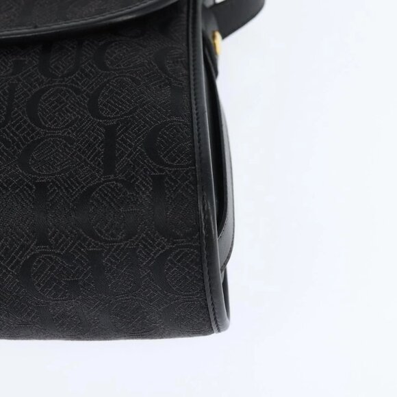 GUCCI Shoulder Bag Nylon Black Gold 001 14 0712 Auth 150087 - Picture 4 of 16